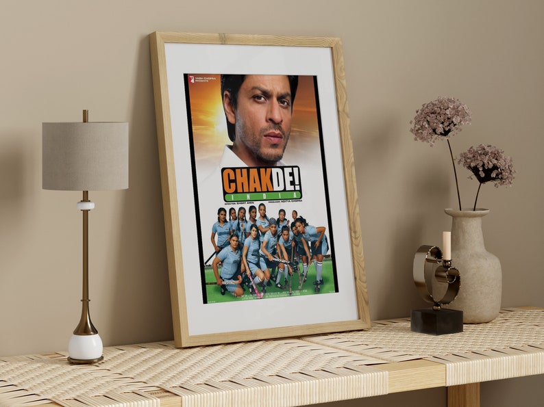 Chak De India Movie Poster, Desi Wall Art, Bollywood Movie Poster ...