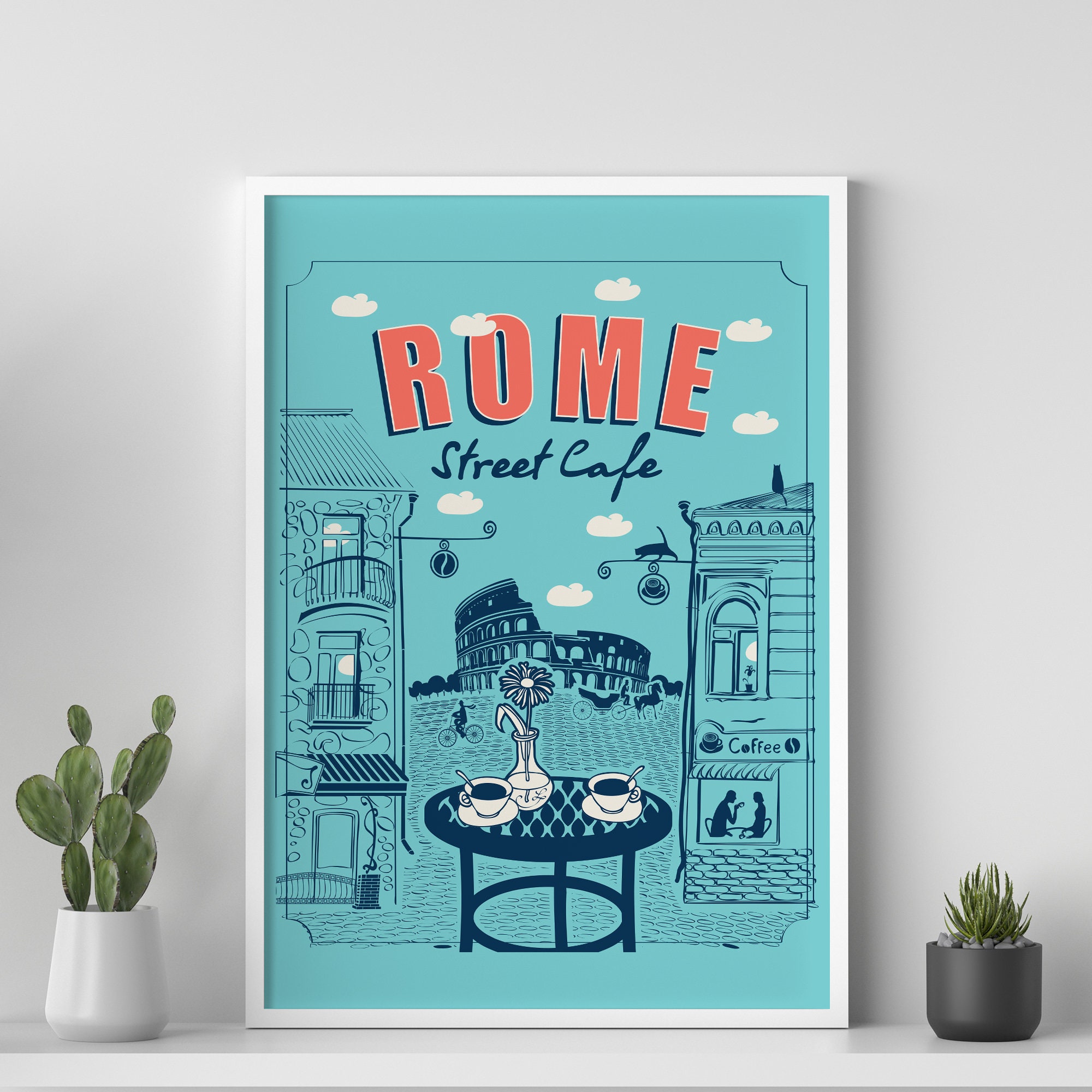 Retro International Travel Posters, Set of 10 Travel Posters, Vintage