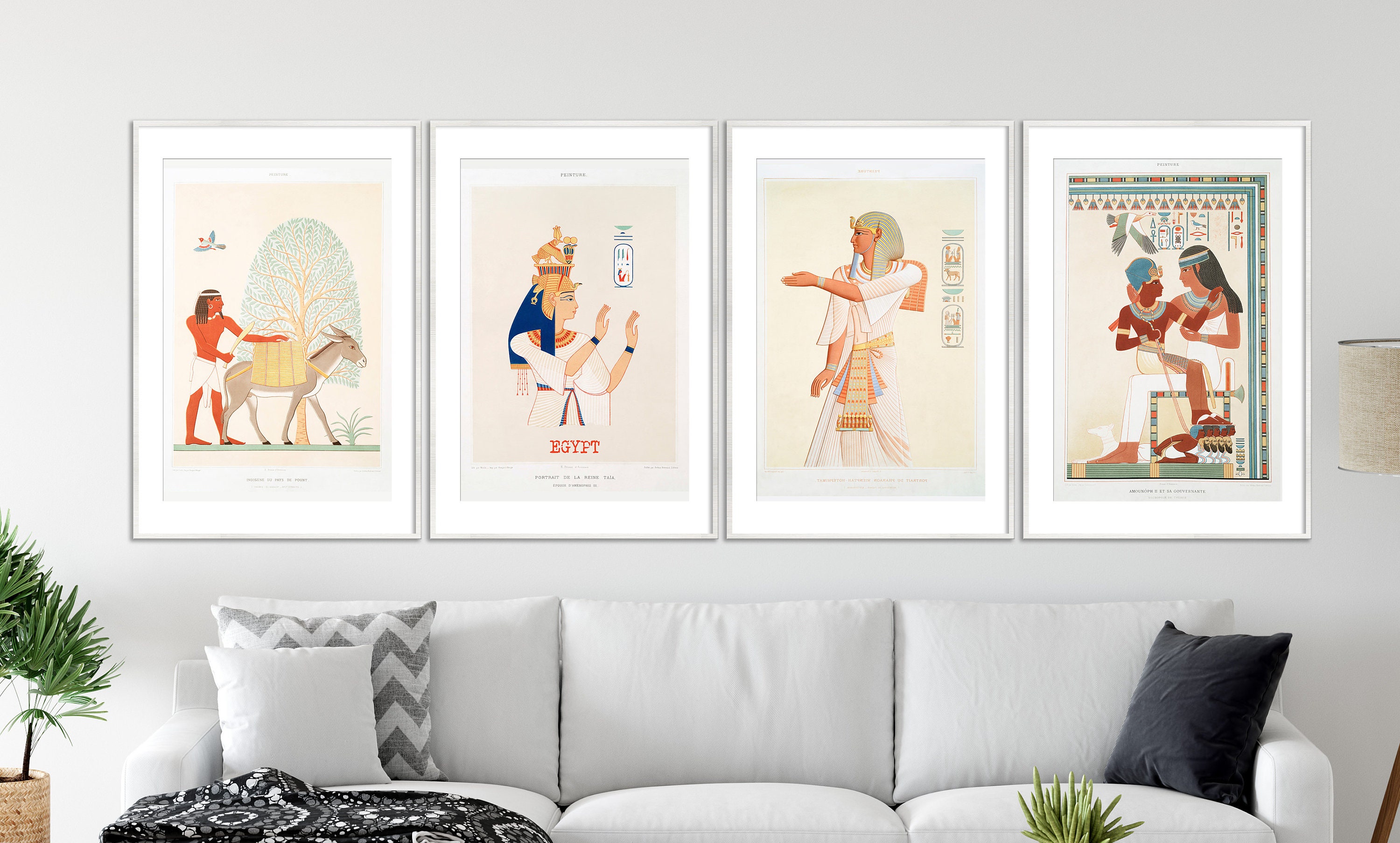 Set of 8 Egypt Posters, Egyptian Art, Egyptian Print Ancient Egyptian ...