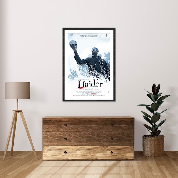 Haider Movie Poster, Shahid Kapoor, Desi Wall Art, Bollywood Movie Poster,  Desi Art Print, Old Bollywood Print, Indian Film Poster - Etsy