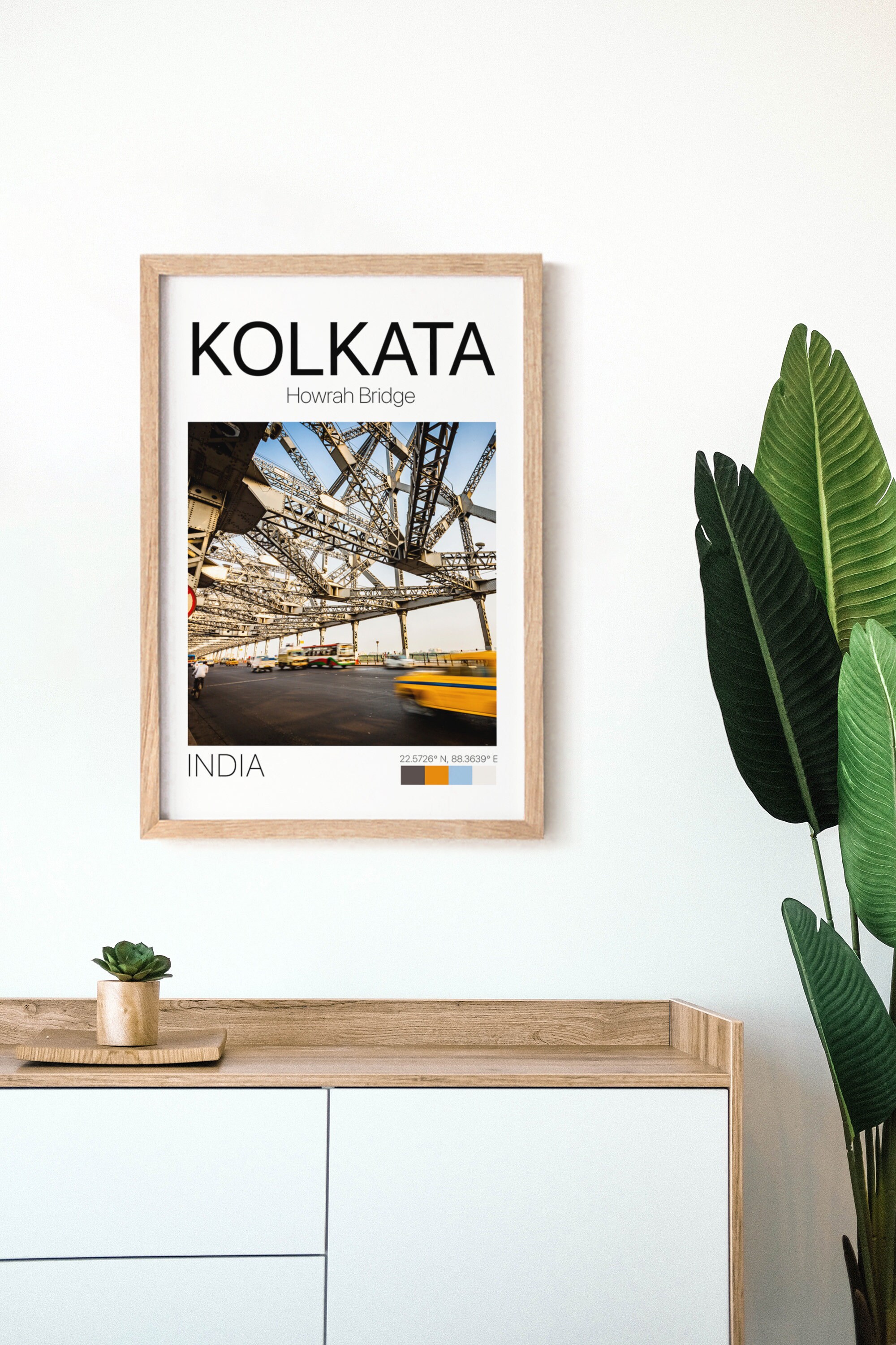 Howrah Bridge in Kolkata Kolkata Poster India Poster India Etsy