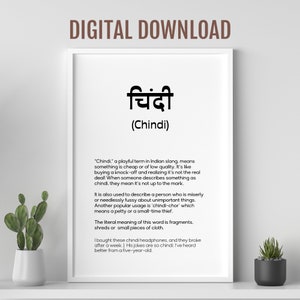 Hindi Word Chindi Definition, Desi Slang Meaning, Colourful Indian