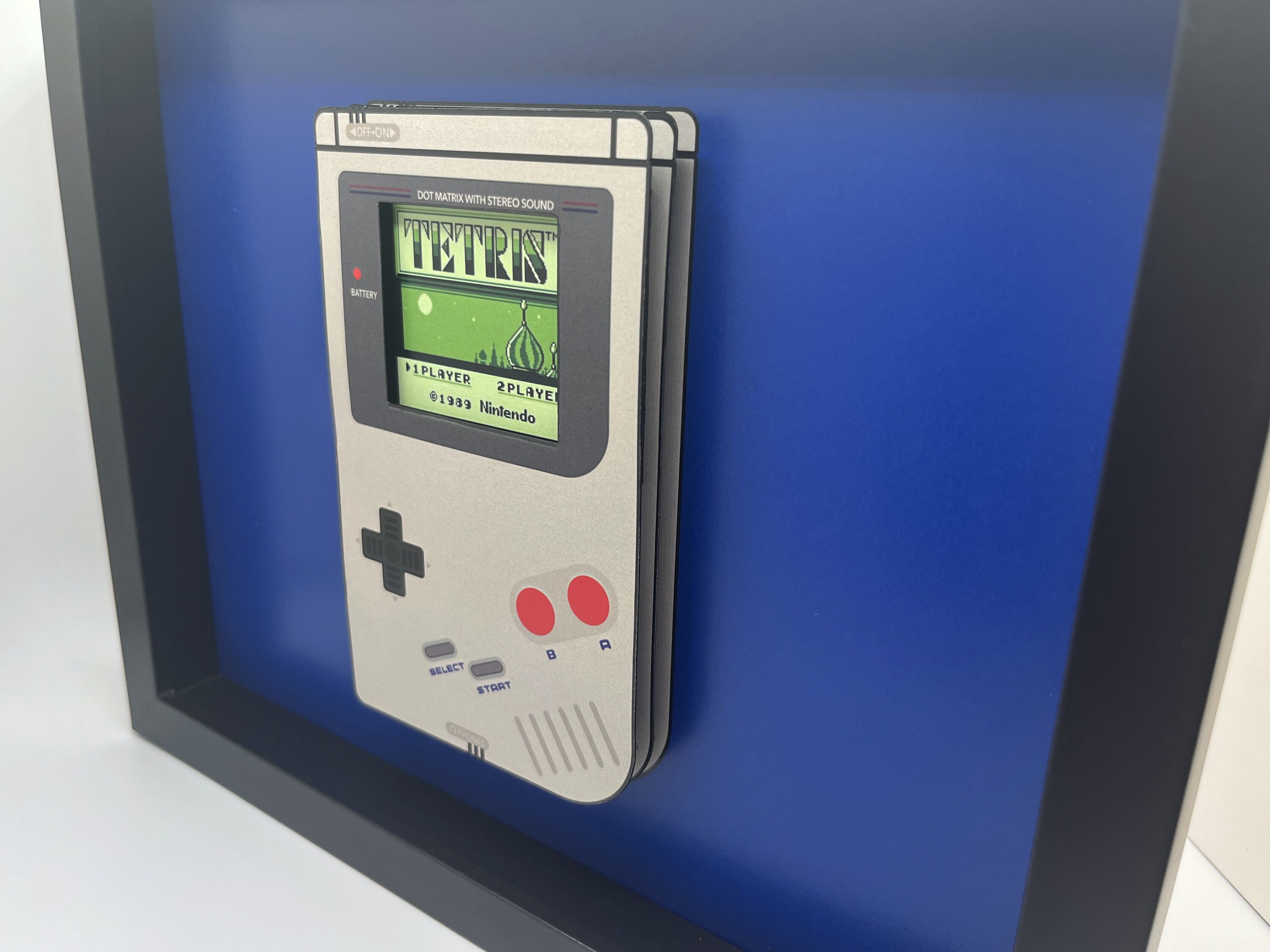 Nintendo Gameboy 3D Shadow Box (with Recessed Tetris Game Screen)(fast ...