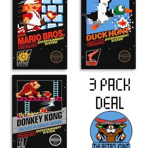 NES Retro Digital Artwork(3 Pack-Download and Print)