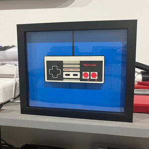 Nintendo Controller 3D Shadow Box, Retro Video Game Art (8x10) - Etsy