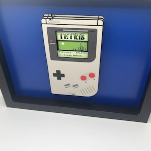 Nintendo Gameboy 3D Shadow Box, Retro Tetris Art - Etsy