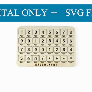 Tablero de práctica de matemáticas Montessori SVG / Herramienta educativa de corte láser para estudiantes de primaria SOLO DIGITAL