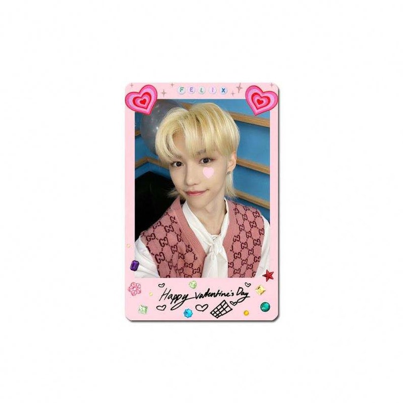 Stray Kids Valentine's Day Photocard Set Unofficial 8 Card Set Matte Matt Finish STAY Fans SKZ KPOP K-Pop Korean Boyband image 6