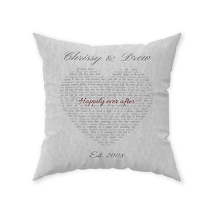 Pillow With Couples Name - Established Date Custom Pillow - Wedding Gifts Personalized Pillow - Gift For Couples - Engagement Gift Idea