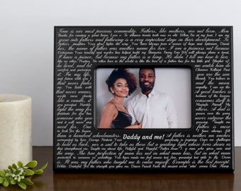 Daughter to Dad Gift| Dad Quote frame | Personalized Father frame | Toddler to Dad Gift | New Dad Gift from Baby Girl | Sisters to Dad