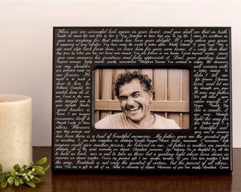 Dad Memorial Quote Frame | Personalized Father Remembrance Frame | Loss of Father Frame | Loss of Dad | Sympathy Gift