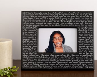 Mom Memorial Quote Frame | Personalized Mother Remembrance Frame | Loss of Mother Frame | Loss of Mom | Sympathy Gift