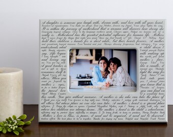 Daughter to Mom Gift, Mother Birthday from Daughter, Mother of the bride Gift, Mom frame, Daughters to Mom, Sisters to Mom