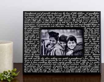 Grandparents Picture Frame you can Personalize | Grandparents gift from Grandchildren | Grandparent Quotes and Sayings | Grandparents Day