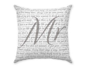 Mrs / Mr Personalized Love Pillow 18"X 18"