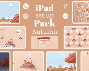 Autumn iPad Set Up Pack - 150+ widget covers - 500+ icons - 9 wallpapers