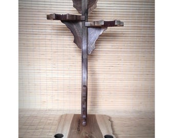 Supporto verticale per Tachi / Porta Katana / Porta Spada / Supporto a 3 livelli