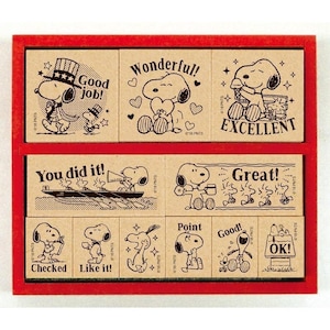 Snoopy Japan Stamp Set - Etsy