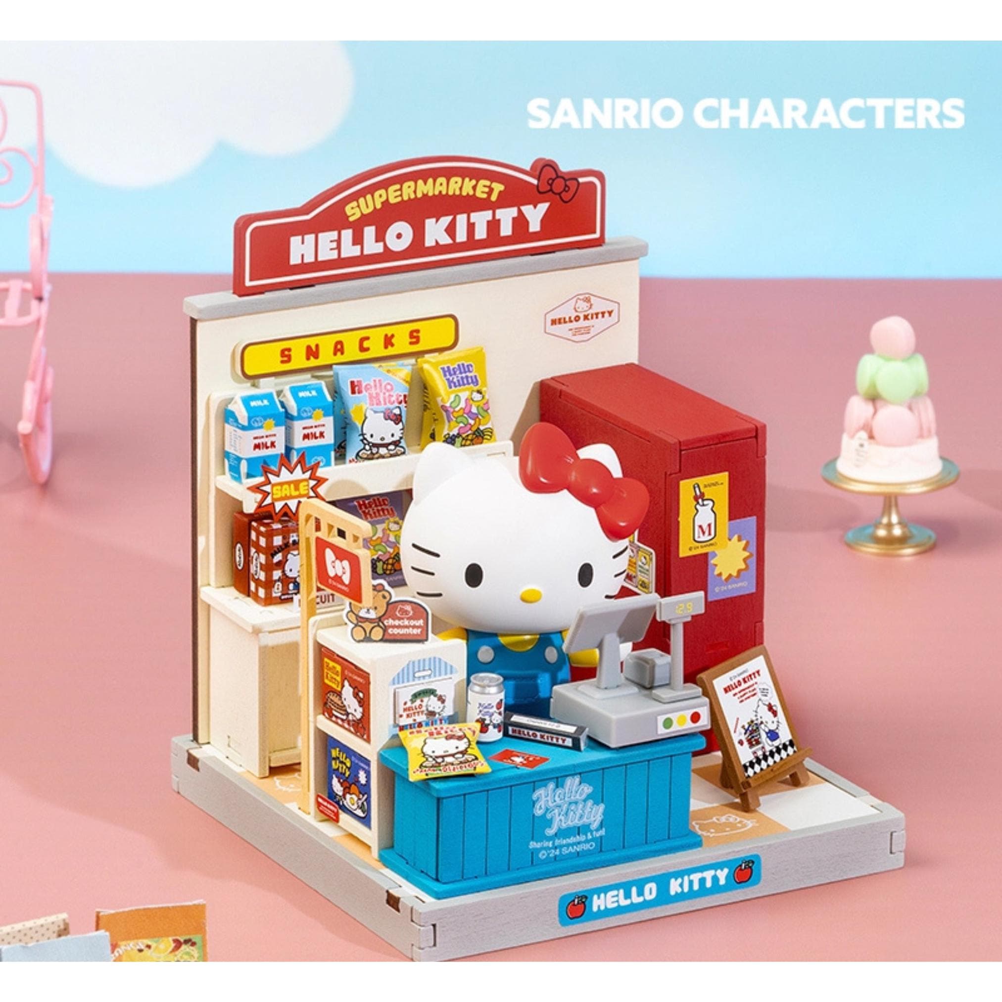 Rolife × Sanrio Miniature House DIY Kit – Hello Kitty Supermarket