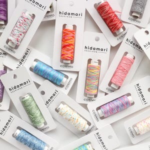 Hidamari Sashiko broderitråd: 40 färgers bomullskollektion från COSMO Lecien