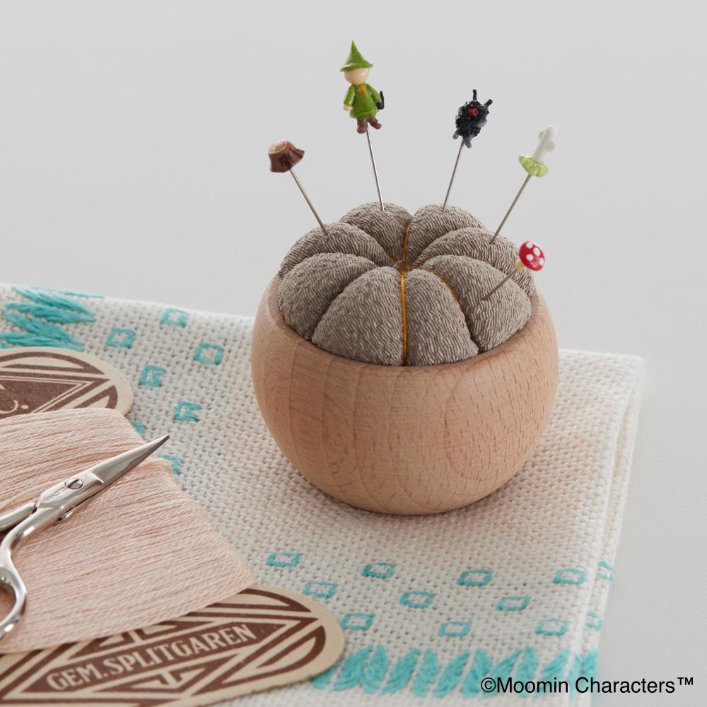 Moomin Miniature Pins & Pincushion Set - Handmade Japanese Sewing Gift