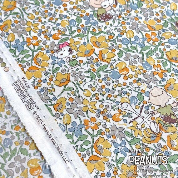 Liberty Japan X Peanuts Snoopy, Limited Edition, Tana Lawn