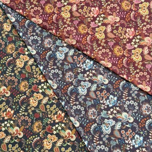 PRE ORDER Liberty Japan Tana Lawn Fabric - 150th Anniversary Collection by Pippas Symphony Floral Cotton for Quilting  DIY Crafts