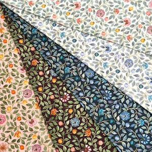 PRE ORDER Liberty Japan Tana Lawn Fabric - 150th Anniversary Collection by Zara Thanrose Floral Cotton for Quilting  DIY Crafts