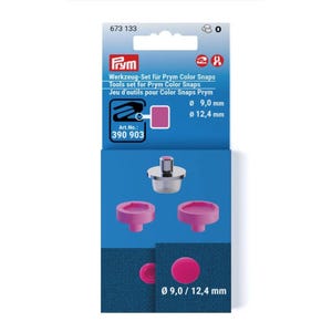 Prym Color Snaps Werkzeug-Set für 9 mm & 12,4 mm Druckknöpfe (Modell 673133)
