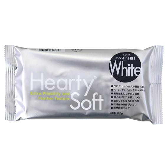 Padico Hearty Soft Clay: White, Flexible and Lightweight - Ideal for Miniatures