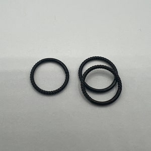 16G 18G Braided Twisted Black Clicker Hoop Earring Septum Ring Nose Cartilage Helix Daith Piercing Seamless Hinged Segment