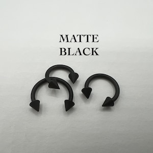 Matte black septum ring new arrivals