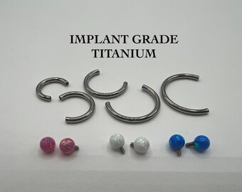 Longita PA Anello Circolare Barbell Internaente Filettato Ferro Di Cavallo Spring Azione