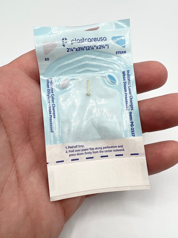 Piercing Al Naso In Oro Rosa 9 Carati - Piercing Minimalista - Foto 3