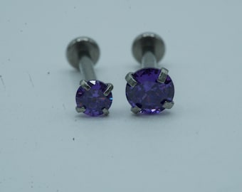 Orecchini Punto Luce Tondo Con Zircone Bianco Mm 8 In ARGENTO 925 - Foto 6