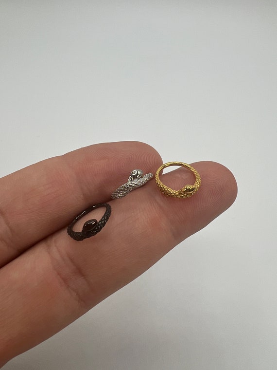 2x Clicker Septum Piercing Ring Aus Edelstahl – Für Helix, Tragus, Lippe, Nickelfrei & Stylisch