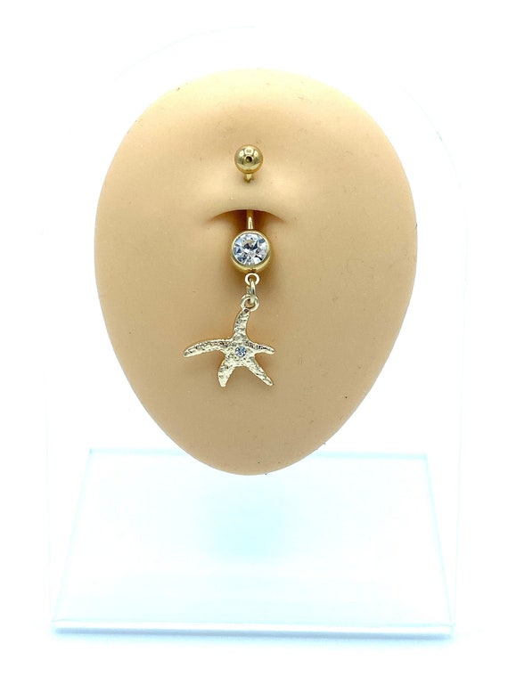 316L Surgical Steel Belly Button Navel Ring Dangling Hindu All CZ Ohm Symbol 316L Surgical Steel Belly Button Navel Ring Dangling Hindu All CZ Ohm Symbol