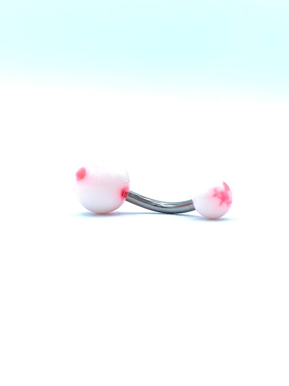 White Pink Belly Ring Belly Button Piercing Naval Body Jewelry Balls 316L Surgical Steel - Etsy White Pink Belly Ring Belly Button Piercing Naval Body Jewelry Balls 316L Surgical Steel - Etsy