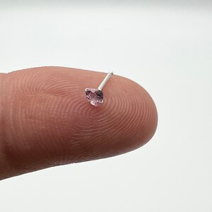 ARRK 22g Sterling Silver Nose Stud - 2.5mm Flat Round Top Bone Pin - Gold Plated