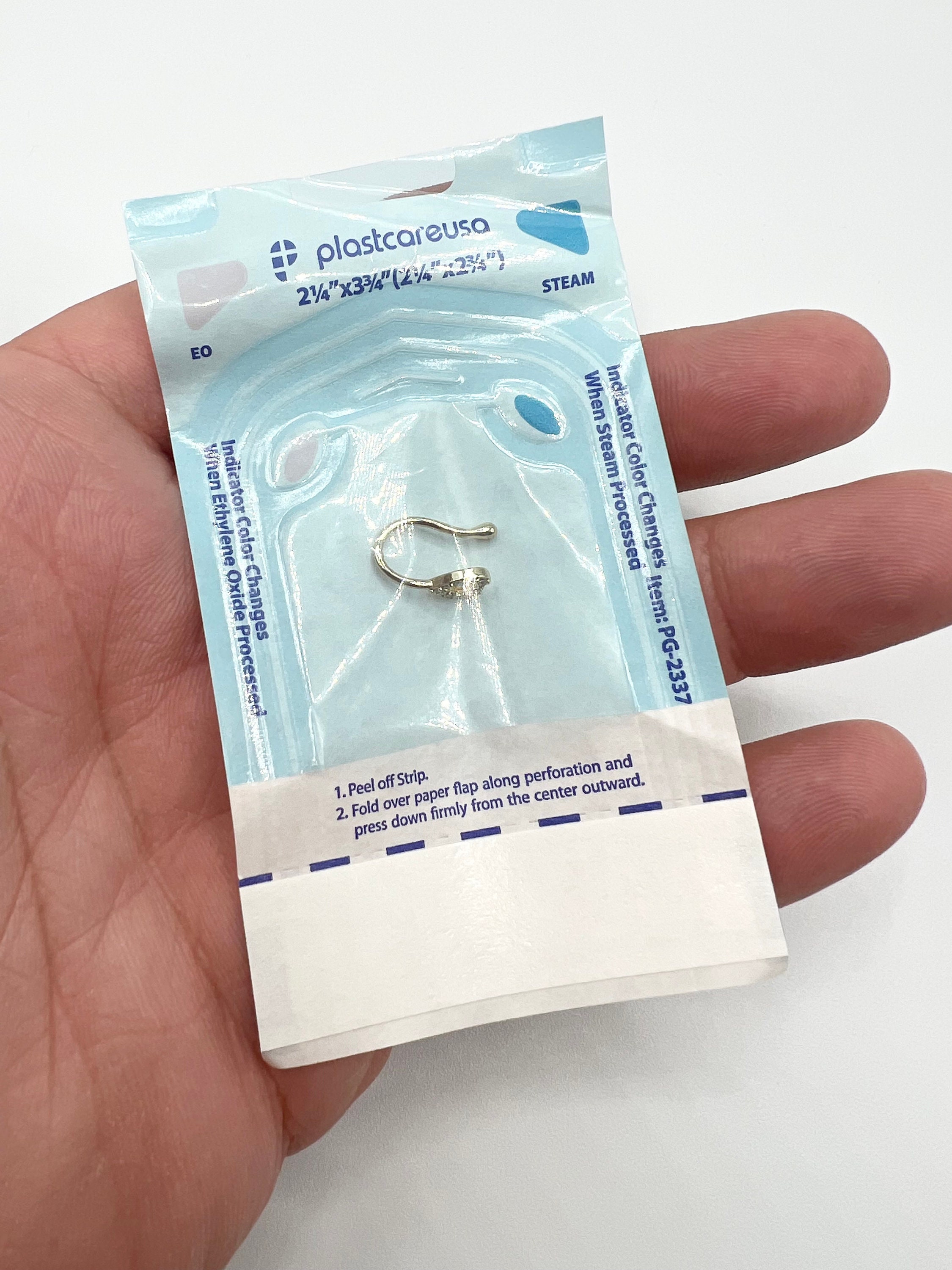 Anello Finto Per Naso A Clip Con Cuore Di Cristallo - Oro Falso, Zirconi Brillanti, Senza Piercing, Gioiello Donna - Foto 5