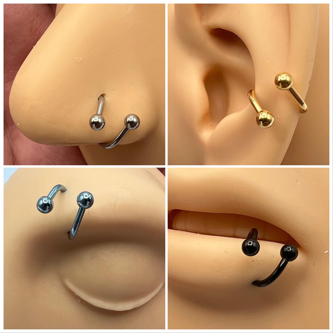 316L Surgical Steel Skeleton Hand Eyebrow Ring / Ear Cartilage Helix Cuff – Lobal Domination