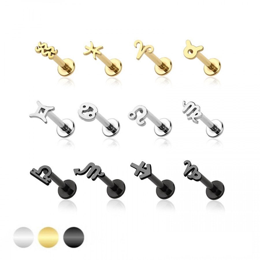 LOUISETTE - 18k gold beads piercing stud for helix and others – SÉBASTIENNE  JEWELRY