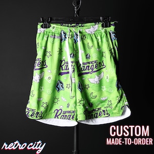 Space Rangers &#39;Toy Story&#39; Retro Mesh Pocket Shorts *CUSTOM*