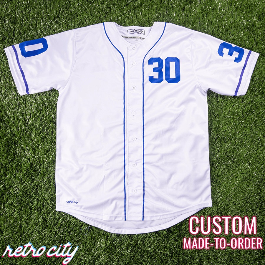 The Sandlot Benny Rodriguez Baseball Jersey Stitched Movie Sports Shirt  Gray White Blue - AliExpress