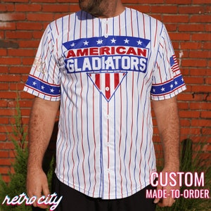 American Gladiators Nitro Full-button Baseball Jersey *CUSTOM*
