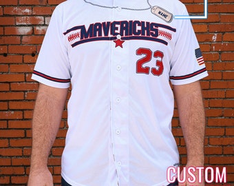 Mavericks Top Gun Baseball Fan Jersey *CUSTOM*
