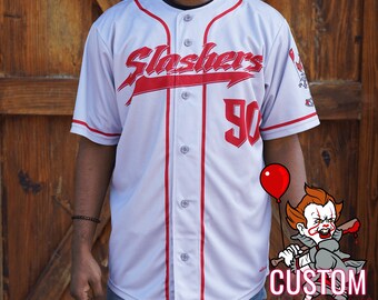 Pennywise It Slasher Series Full-Button Halloween Baseball Jersey *CUSTOM*