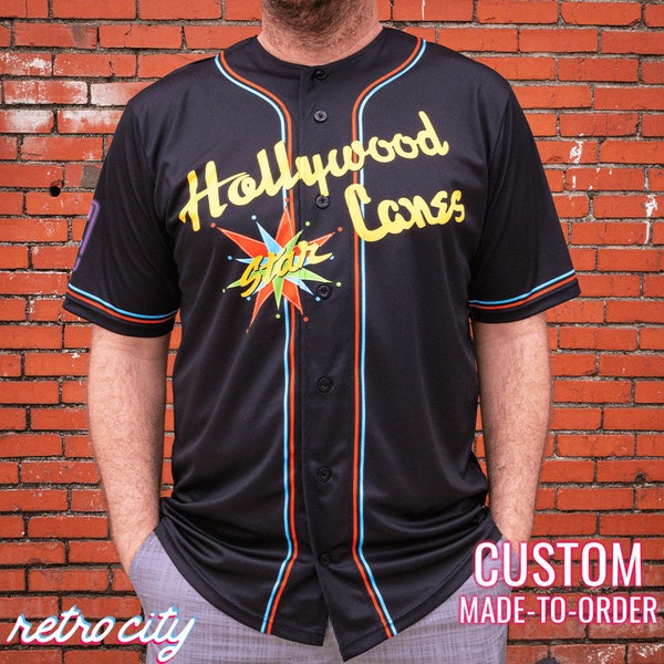 Big Lebowski 'Hollywood Star Lanes' The Dude Baseball Fan Jersey *CUSTOM*