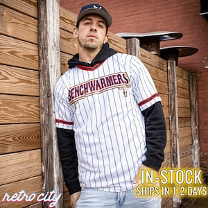The Benchwarmers Movie &#39;Clark Reedy&#39; Full-Button Baseball Jersey *IN-STOCK*
