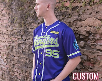 Koszulka fana baseballu Space Rangers 'Toy Story' Disney Movie Buzz Lightyear *NA ZAMÓWIENIE* (fioletowa)
